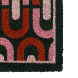 Cedar and Sage Chain Patterned Coir Doormat - thumbnail 2