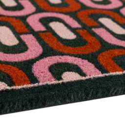 Cedar and Sage Chain Patterned Coir Doormat - thumbnail 3