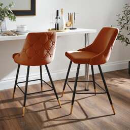 Ariana Bar Stool, Velvet - thumbnail 1