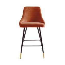 Ariana Bar Stool, Velvet - thumbnail 5
