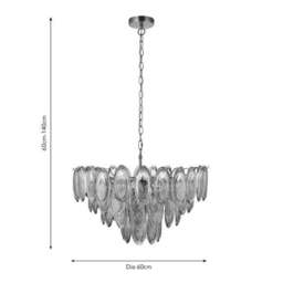 Eve 9 Light Adjustable Chandelier - thumbnail 6