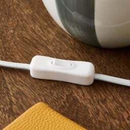 Mirabelle Ceramic Striped Table Lamp - thumbnail 4
