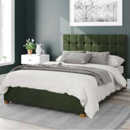 Sinatra Plush Velvet Ottoman Bed Frame - thumbnail 1