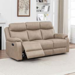 Image Furnishings Aviemore Faux Leather 3 Seater Manual Reclining Sofa - thumbnail 1