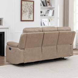 Image Furnishings Aviemore Faux Leather 3 Seater Manual Reclining Sofa - thumbnail 3
