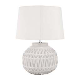 Anneli Aztec Texture Ceramic Table Lamp - thumbnail 3