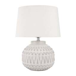 Anneli Aztec Texture Ceramic Table Lamp - thumbnail 2