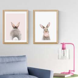 East End Prints Set of 2 Baby Bunny Prints - thumbnail 1