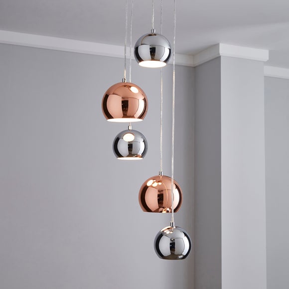 Sora Metallic 5 Light Cluster Ceiling Light - image 1