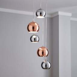 Sora Metallic 5 Light Cluster Ceiling Light - thumbnail 1