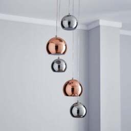 Sora Metallic 5 Light Cluster Ceiling Light - thumbnail 2