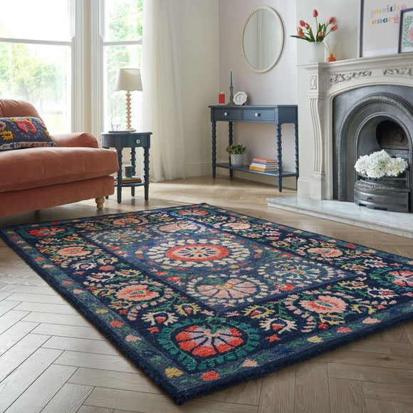 Hani Floral Wool Rug - image 1