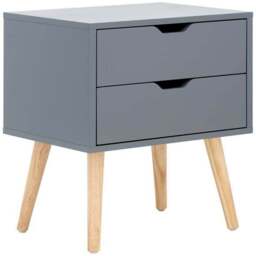 Nyborg 2 Drawer Bedside Table - thumbnail 4
