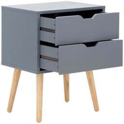 Nyborg 2 Drawer Bedside Table - thumbnail 5
