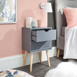 Nyborg 2 Drawer Bedside Table - thumbnail 2