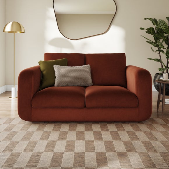 Luca Matte Soft Velvet 2 Seater Sofa - image 1