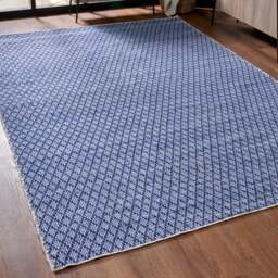 Ikat Denim Indoor Outdoor Rug - thumbnail 1