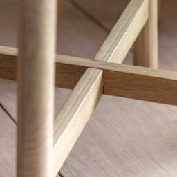 Kalia Nest of Side Tables, Oak Effect - thumbnail 3