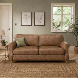 Millie Soft Faux Leather 2 Seater Sofa Bed - thumbnail 2