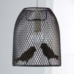 Livry Bird Grey Easy Fit Pendant Shade - thumbnail 2