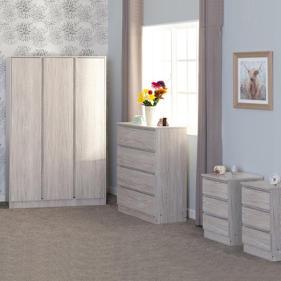 Walker Triple Wardrobe Bedroom Furniture Set - image 1