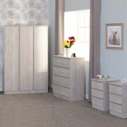 Walker Triple Wardrobe Bedroom Furniture Set - thumbnail 1