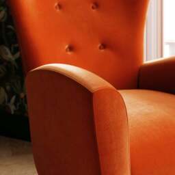 Sven Modern Velvet Wing Chair - thumbnail 4