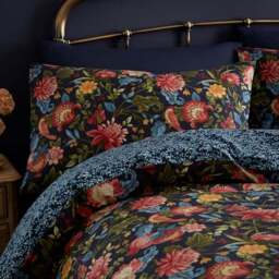 Dreams & Drapes Bejewelled 100% Cotton Duvet Cover & Pillowcase Set - thumbnail 2