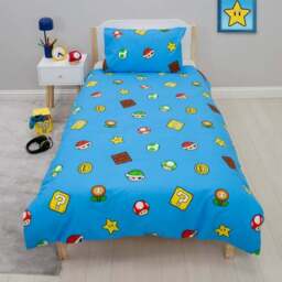 Nintendo Super Mario Splitter Reversible Single Duvet & Pillowcase Set - thumbnail 3