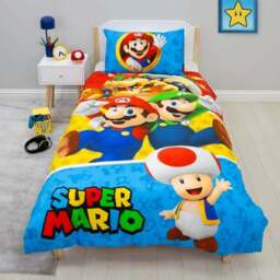Nintendo Super Mario Splitter Reversible Single Duvet & Pillowcase Set - thumbnail 2