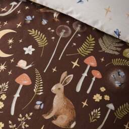 Catherine Lansfield Enchanted Twilight Animals Reversible Duvet Cover & Pillowcase Set - thumbnail 4