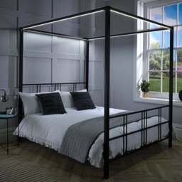 X Rocker Living Fern 4 Poster Bed with LED Lights - thumbnail 2