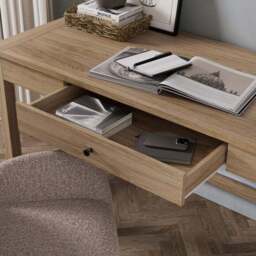 Olney 1 Drawer Wide Desk - thumbnail 3
