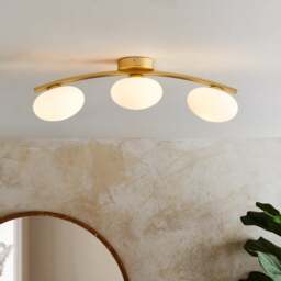 Yonah 3 Light Semi Flush Bar Ceiling Light - thumbnail 1