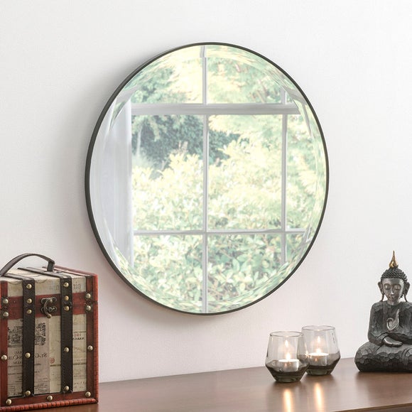 Yearn Round Minimal Wall Mirror - image 1