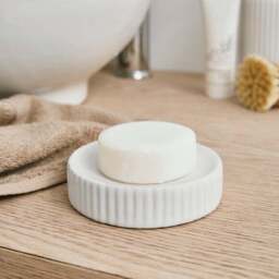 Ceramic Ribbed Soap Dish - thumbnail 3