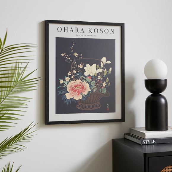 Basket of Flowers by Ohara Koson Framed Print - image 1