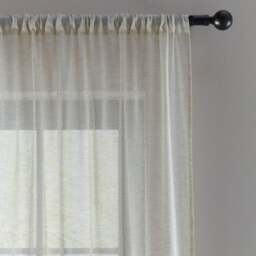 Marley Linen Slot Top Voile Panel - thumbnail 1