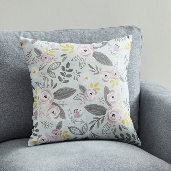 Blooms Blush and Ochre Floral Cushion - image 1