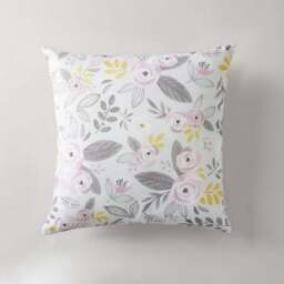 Blooms Blush and Ochre Floral Cushion - thumbnail 3