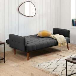 Hudson Charcoal Double Sofa Bed - thumbnail 2