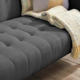 Hudson Charcoal Double Sofa Bed - thumbnail 3
