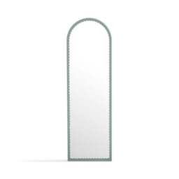 Remi Arched Scalloped Full Length Leaner Mirror - thumbnail 3