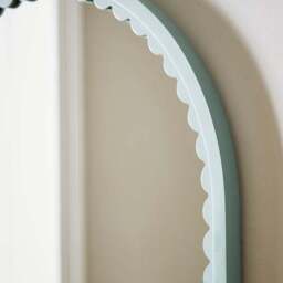Remi Arched Scalloped Full Length Leaner Mirror - thumbnail 2