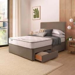 Silentnight Divan Bed With Francisco Velvet Headboard and 800 Pocket Sprung Mattress - thumbnail 3