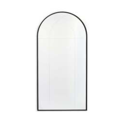 Cora Arched Etched Window Indoor Outdoor Full Length Leaner Mirror - thumbnail 3