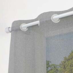 No Drills Stud Extendable Metal Eyelet Curtain Pole - thumbnail 5