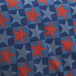 Catherine Lansfield Stars and Check Fitted Bed Sheet - thumbnail 2