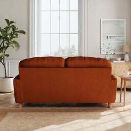 Martha Matte Plush Velvet 2 Seater Sofa - thumbnail 3