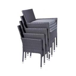 Malaga Outdoor Stacking Bistro Set - thumbnail 5